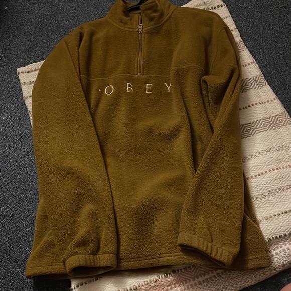 OBEY Fleece 3/4 ZIP - Picture 2 of 11